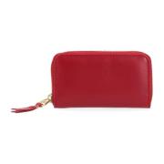 Klassieke Leren Portemonnee in Rood Comme des Garçons , Red , Dames