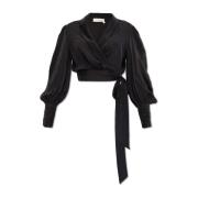 Zijden top Zimmermann , Black , Dames