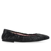 Zwarte leren ballerina Tyra Pretty Ballerinas , Black , Dames