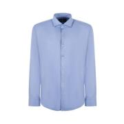 Klassieke Kraag Shirt Hugo Boss , Blue , Heren
