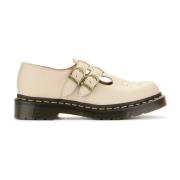 Beige Leren Mary Jane Schoenen Dr. Martens , Beige , Dames