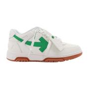 Leren sneakers met iconische ritssluiting Off White , Green , Heren