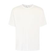 Wit Oversized T-Shirt met Logo Comme des Garçons , White , Heren