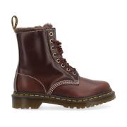 Anfibio 1460 Serena Bruine Leren Laars Dr. Martens , Brown , Dames