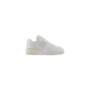 550Bk Lage Top Leren Sneakers New Balance , White , Heren