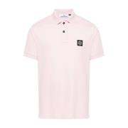 Roze Slim Fit T-shirts en Polos Stone Island , Pink , Heren
