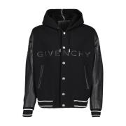 Varsity Blouson Jack Givenchy , Black , Heren