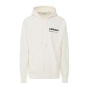 Witte Katoenen Hoodie met Hoodie Ambush , White , Heren