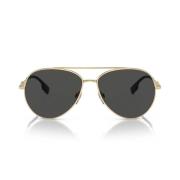 Dames Pilotenstijl Zonnebril met Dunne Metalen Frames en Bio-Polyamide...