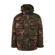 Groene Parka Unisex Model M3Bl02Wezr0 Guess , Green , Heren