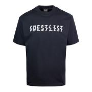 Guest List Print T-shirts en Polos 44 Label Group , Black , Heren