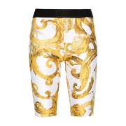 Witte Dames Shorts Ss24 Versace Jeans Couture , White , Dames