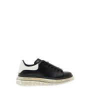 Zwarte Sneakers met Oversized Doorzichtige Zool Alexander McQueen , Bl...