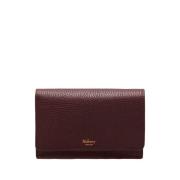 Medium Continental French Portemonnee, Oxblood Mulberry , Brown , Dame...