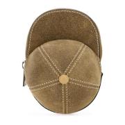 Mini Cap Crossbody Tas in Cappuccino Suede JW Anderson , Brown , Heren