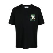 Bedrukt T-shirt - LE JEU Casablanca , Black , Heren