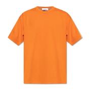 T-shirt met logo Stone Island , Orange , Heren