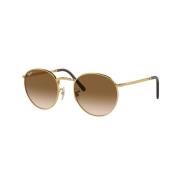Rb3637 New Round Zonnebril Ray-Ban , Yellow , Dames