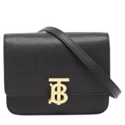 Pre-owned Leather burberry-bags Burberry Vintage , Black , Dames