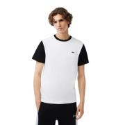 Katoenen T-Shirt Lacoste , White , Heren