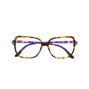 Bruin/Havana Optisch Montuur Stijlvol Ontwerp Tom Ford , Brown , Dames