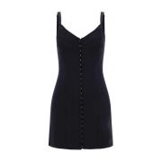 Mini Jurk met Verstelbare Band Dolce & Gabbana , Black , Dames