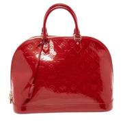 Pre-owned Leather totes Louis Vuitton Vintage , Red , Dames