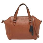 Pre-owned Leather handbags Coach Pre-owned , Brown , Dames