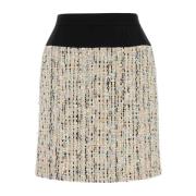 Multicolor Boucle Rok Alexander McQueen , Beige , Dames