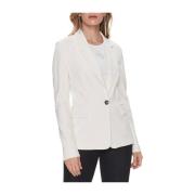 Crèmekleurig Blazer Set voor Dames Guess , White , Dames