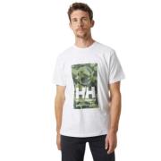 Heren Katoenen T-Shirt Helly Hansen , White , Heren