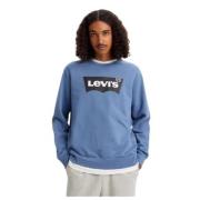 Heren Sweatshirt Levi's , Blue , Heren