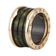 Pre-owned Metal rings Bvlgari Vintage , Green , Dames