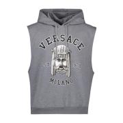 La Maschera Hoodie Versace , Gray , Heren