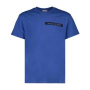 Logo Band T-Shirt Alexander McQueen , Blue , Heren