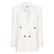 02 Jas Msgm , White , Dames