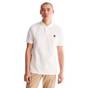 Casual en Verfijnd Piqué Polo Timberland , White , Heren