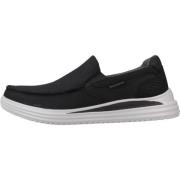 Stijlvolle MOC Sneakers voor Mannen Skechers , Black , Heren