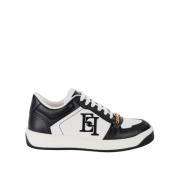 Witte platte schoenen met katoenen veters Elisabetta Franchi , White ,...