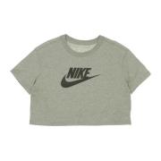 Iconische Crop T-shirt Nike , Gray , Dames