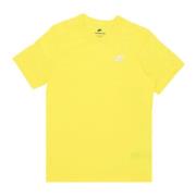 Club Tee Opti Yellow Streetwear Nike , Yellow , Heren