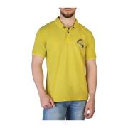 Katoenen Polo Shirt voor Heren Napapijri , Yellow , Heren