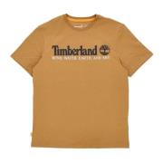 Front Tee Wheat Boot T-Shirt Timberland , Brown , Heren
