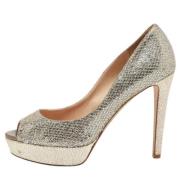 Pre-owned Fabric heels Jimmy Choo Pre-owned , Gray , Dames