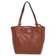 Pre-owned Leather totes Salvatore Ferragamo Pre-owned , Brown , Dames