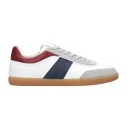 Witte Leren Sneakers met Ingedrukt Logo Tod's , White , Heren