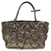 Pre-owned Leather totes Salvatore Ferragamo Pre-owned , Gray , Dames