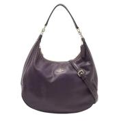 Pre-owned Leather handbags Coach Pre-owned , Purple , Dames