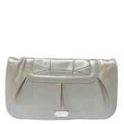 Pre-owned Leather clutches Salvatore Ferragamo Pre-owned , Gray , Dame...