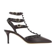 Rockstud Pumps Valentino Garavani , Brown , Dames